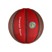 Business Logo Mini Red Basketbal (Verticaal)