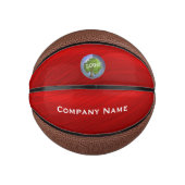 Business Logo Mini Red Basketbal (Voorkant)