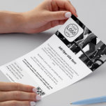 Business Logo Minimalist Eenvoudig Zwart Wit Flyer<br><div class="desc">Zakelijke Logo Minimalistische eenvoudige zwarte witte flyer</div>