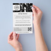 Business Logo Minimalist Eenvoudig Zwart Wit Flyer (Hand)