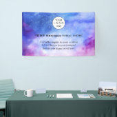 Business Logo Minimalist Modern professioneel blau Spandoek (Beurs)