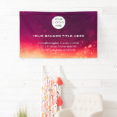 Business Logo Minimalist Modern professioneel rood Spandoek (Insitu)