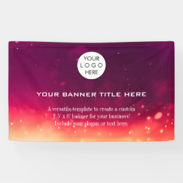 Business Logo Minimalist Modern professioneel rood Spandoek