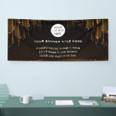 Business Logo Minimalist Modern professioneel zwar Spandoek (Beurs)