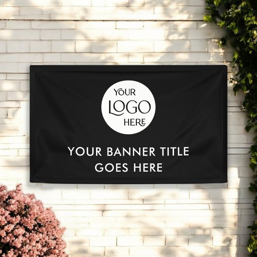 Business Logo Minimalist Professional Adverteren Spandoek