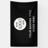 Business Logo Minimalist Professional Adverteren Spandoek (Verticaal)