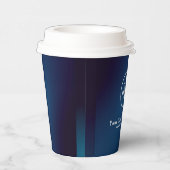 Business Logo Minimalist Professional Paper Cup Papieren Bekers (Rechts)
