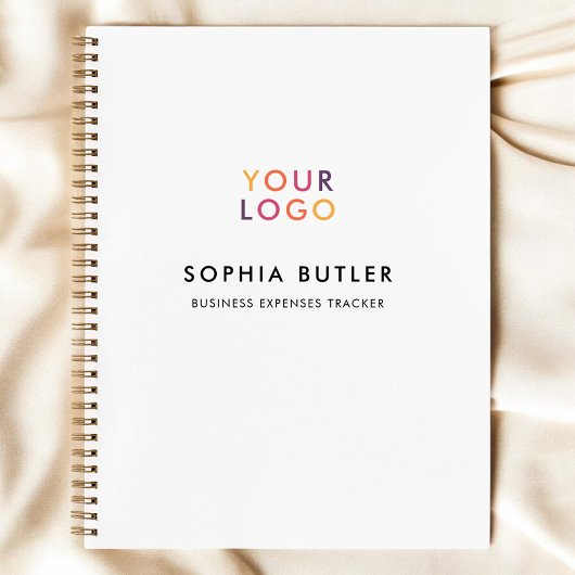 Business Logo minimalist White Notitieboek