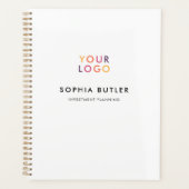 Business Logo minimalist White Planner (Voorkant)