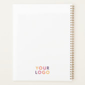 Business Logo minimalist White Planner (Achterkant)