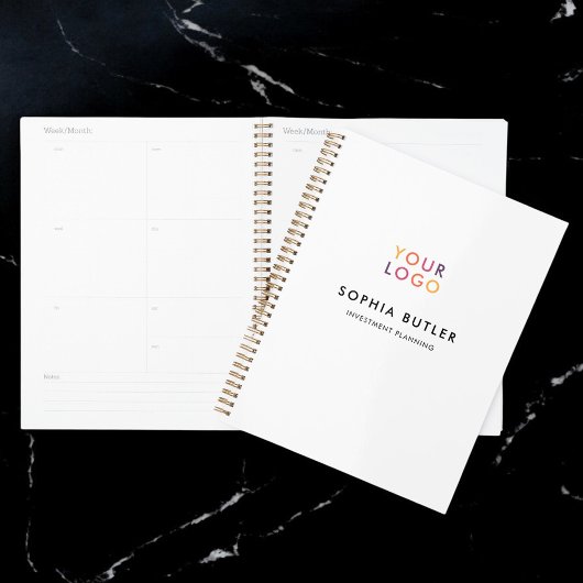 Business Logo minimalist White Planner
