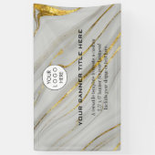 Business Logo Minimalistisch Modern professioneel  Spandoek (Verticaal)