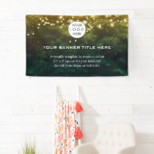 Business Logo Minimalistisch Modern professioneel Spandoek (Insitu)