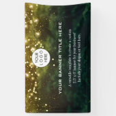 Business Logo Minimalistisch Modern professioneel Spandoek (Verticaal)