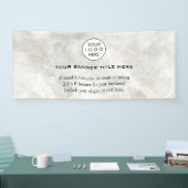 Business Logo Minimalistisch Modern professioneel Spandoek (Beurs)