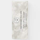 Business Logo Minimalistisch Modern professioneel Spandoek (Verticaal)