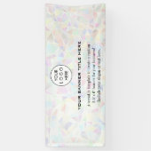 Business Logo Minimalistisch Modern professioneel  Spandoek (Verticaal)