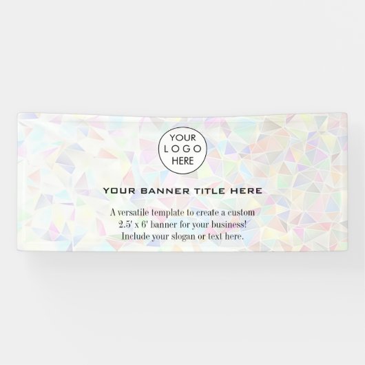 Business Logo Minimalistisch Modern professioneel  Spandoek (Horizontaal)