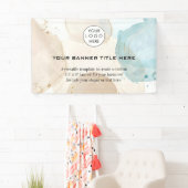 Business Logo Minimalistisch Modern professioneel  Spandoek (Insitu)