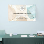 Business Logo Minimalistisch Modern professioneel  Spandoek (Beurs)