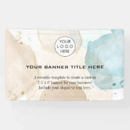 Business Logo Minimalistisch Modern professioneel  Spandoek