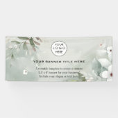 Business Logo Minimalistisch Modern professioneel Spandoek (Horizontaal)