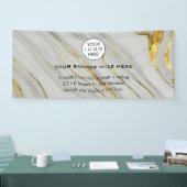 Business Logo Minimalistisch Modern professioneel Spandoek (Beurs)