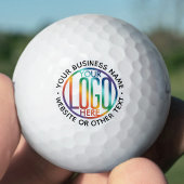 Business Logo Modern Bedrijf Branded Promotionele Golfballen