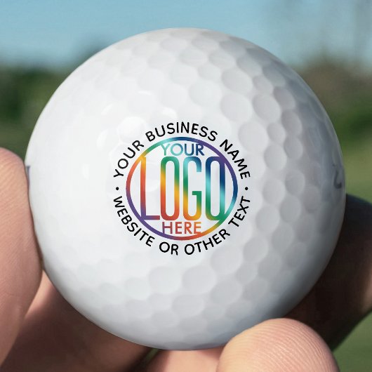 Business Logo Modern Bedrijf Branded Promotionele Golfballen