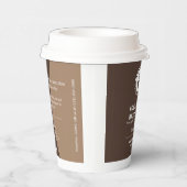 Business Logo Modern Branded Coffee Professional Papieren Bekers (Rechts)
