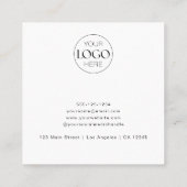 Business Logo Modern Chic Bedankt Kortingskaartje (Achterkant)