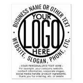 Business Logo Modern Corporate Large Professional Rubberstempel (Afrduk)