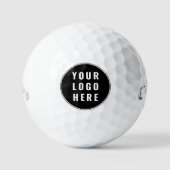 Business Logo Modern Custom QR Code Minimalist Golfballen (Voorkant)
