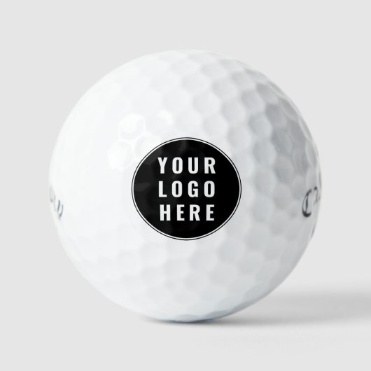 Business Logo Modern Custom QR Code Minimalist Golfballen (Voorkant)