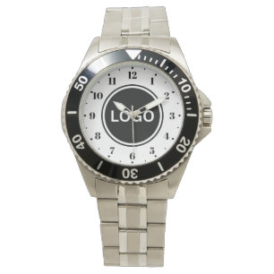 Business Logo Modern Eenvoudig Elegant Horloge