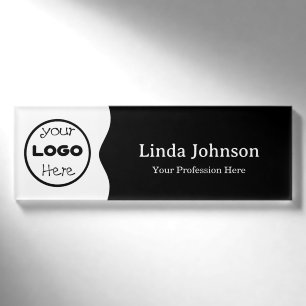 Business Logo Modern Elegance Medewerker Naambadge
