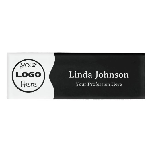 Business Logo Modern Elegance Medewerker Naambadge (Voorkant)