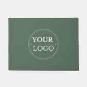 Business Logo Modern Groen Promotioneel Deurmat (Voorkant)