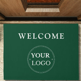 Business Logo Modern Groen Promotioneel Deurmat