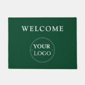Business Logo Modern Groen Promotioneel Deurmat (Voorkant)