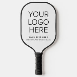 Business Logo Modern League Club Pickleball Paddle
