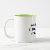 Business Logo Modern met QR-code Mok (Links)