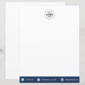Business Logo Modern minimalistisch briefhoofd (Voorkant / Achterkant)