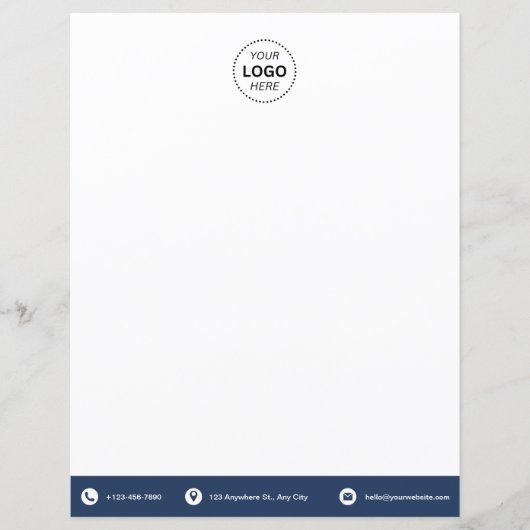 Business Logo Modern minimalistisch briefhoofd (Voorkant)