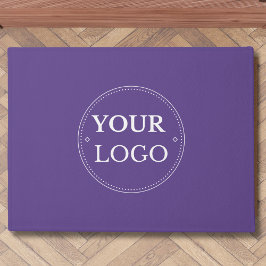 Business Logo Modern Paarse Promotie Deurmat