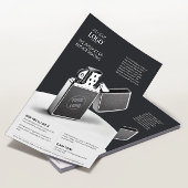 Business Logo Modern Product Showcase Marketing Flyer