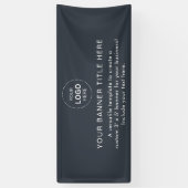 Business Logo Modern Professional 6'-banner Spandoek (Verticaal)