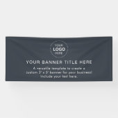 Business Logo Modern Professional 6'-banner Spandoek (Horizontaal)