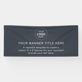 Business Logo Modern Professional 6'-banner Spandoek
