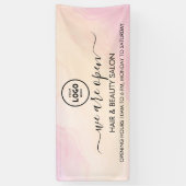 Business Logo Modern Professional 6'-banner Spandoek (Verticaal)